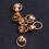 30pcs Brass Rotate Rivet Studs for Leathercraft 10