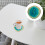 agate stone coaster round geometric heat insulation mug pad 7