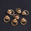 30pcs Brass Rotate Rivet Studs for Leathercraft 5
