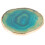 agate stone coaster round geometric heat insulation mug pad 8