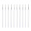 50pcs disposable lip liner brushes with plastic handle and nylon bristles 4
