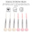 6pcs dual-ended makeup brushes for sponge, eyebrow, and eyelash 9