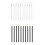 50pcs disposable lip liner brushes with plastic handle and nylon bristles 3