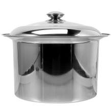 stainless steel lidded night urinal and chamber pot for home use