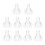 10pcs silicone lamb feeding nipples for milk bottles 1