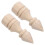 2pcs solid wood unfinished finials for bed posts staircases indoor use 1