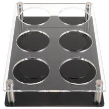 acrylic shot glasses tray serving holder display