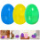60pcs Fillable Plastic Easter Eggs Realistic Faux Design Easy Open 9