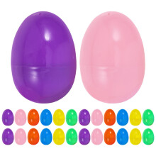 60pcs Fillable Plastic Easter Eggs Realistic Faux Design Easy Open