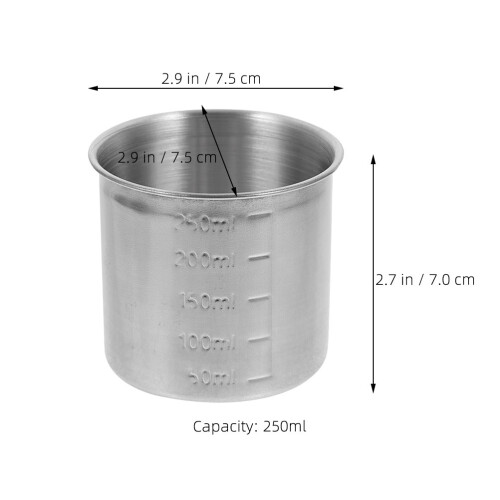3pcs stainless steel measuring cups for baking and kitchen use 1