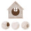hamster wood house hideout for small animals sleeping 11