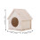 hamster wood house hideout for small animals sleeping 2