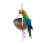 Coconut Shell Swing Toy with Rope & Bead Chain 4
