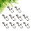 10pc Stainless Steel U Shaped Snap Shackle with Large Bail 3