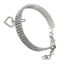 Fashionable Cat Collar Bow Printed Dog Collar Necklace With Crystal Unique Pet Jewelry For Family