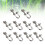 10pc Stainless Steel U Shaped Snap Shackle with Large Bail 10