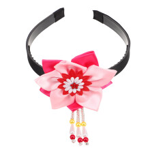 korean hanbok floral tassel headband for girls festival performance