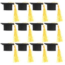 12pcs mini graduation cap toppers for and bouquet decor
