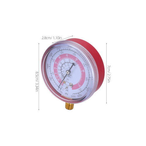2pcs AC Refrigerant Gauge Set High Low Pressure 1