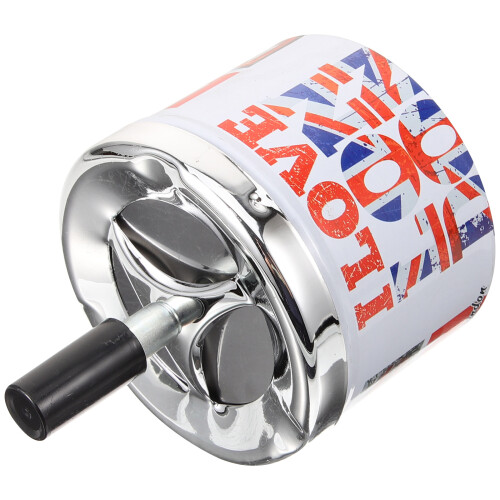 metal ashtray with lid automatic extinguishing decorative tray