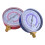 2pcs AC Refrigerant Gauge Set High Low Pressure 10