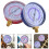 2pcs AC Refrigerant Gauge Set High Low Pressure 9