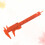 5pcs 8cm mini vernier caliper metric plastic sliding pocket ruler 4