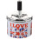 metal ashtray with lid automatic extinguishing decorative tray 10