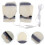 1 Pair Gloves White Knitting Clamshell Skateboard Laptop 5