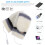 1 Pair Gloves White Knitting Clamshell Skateboard Laptop 9