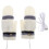 1 Pair Gloves White Knitting Clamshell Skateboard Laptop 4