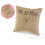 Mr & Mrs Jute Wedding Ring Pillow 1