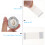 1 roll transparent self-adhesive label printer tape clear labels 10