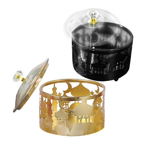 2Pcs Metal Serving Candy Boxes Snack Storage for Events 2