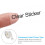 1 roll transparent self-adhesive label printer tape clear labels 11