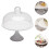 1 pc dust-proof cake cover plate multipurpose snack tray 2