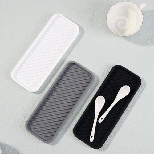 silicone decorative tray for makeup perfume soap organization 2 pcs 2