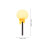 2 pcs body powder puff with handle for applying powder 2