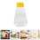 2pcs plastic squeeze bottles leakproof honey dispenser for condiments 11