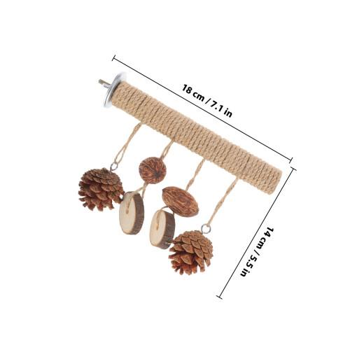 Bird Cage Toy Parrot Foraging Chewing Perch 1