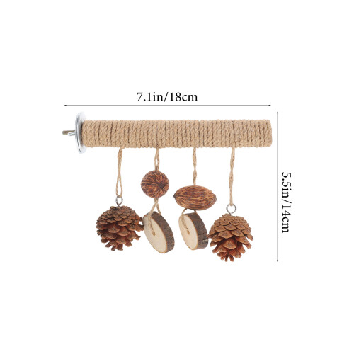 Bird Cage Toy Parrot Foraging Chewing Perch 2
