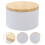 2Pcs White Iron Candy Containers Sealed Lid Kitchen Home Snack Boxes 3