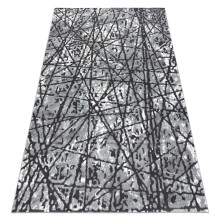 Carpet ZARA 0W7053 P50 140 - structural two levels of fleece grey 80x150 cm