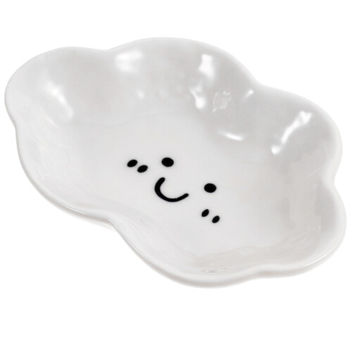 ceramic sauce bowl cloud shape soy sauce holder for dining table
