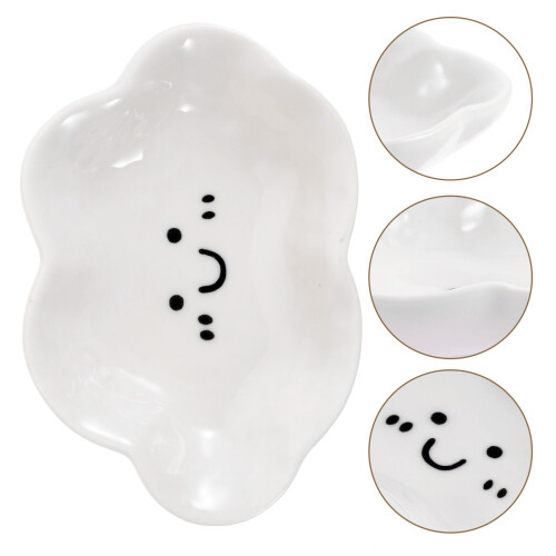 ceramic sauce bowl cloud shape soy sauce holder for dining table 2