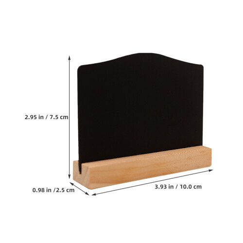 16pcs mini wooden double-sided chalkboards with easel for display 2