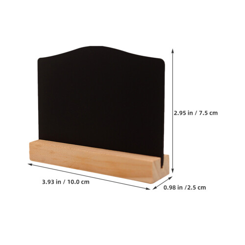 16pcs mini wooden double-sided chalkboards with easel for display 1