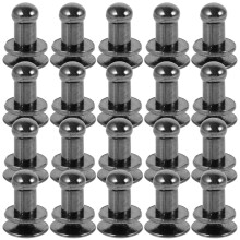20Pcs Metal Rivets for Clothing Silver Iron Punk DIY Rivet Kit