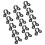 Sewing Clips Bottle Holder Clips Black 15pcs 5