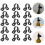 Sewing Clips Bottle Holder Clips Black 15pcs 4